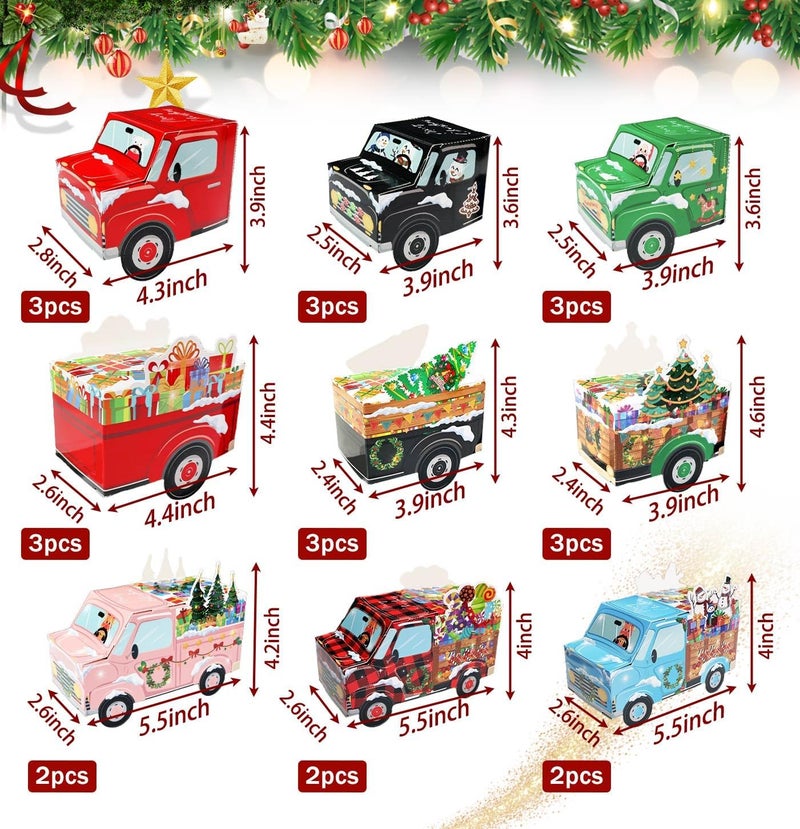 HEIPINIUYE 24 Empty Advent Calendar Boxes to Fill Yourself, DIY Empty Christmas Countdown Calendars 2025 Fillable Advent Calendar Box for Kids Adults Xmas Truck Calendars Gift Boxes - Image 3